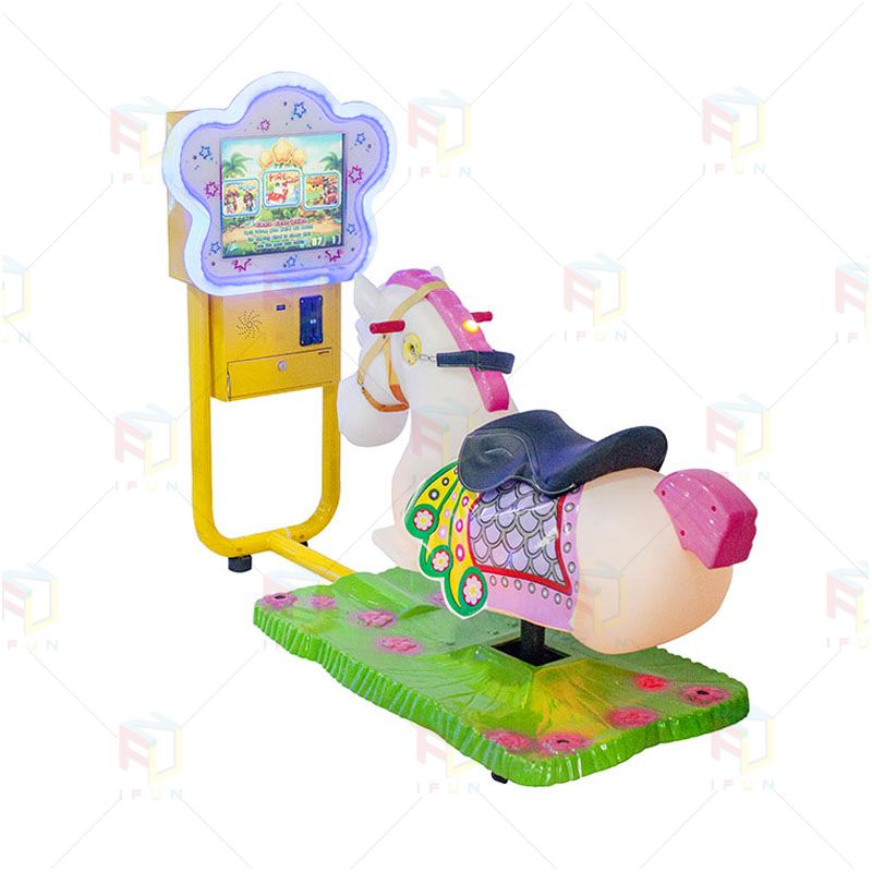 Kids Horse Racing Machine, Kids Swing Horse, 3D Horse Racing Game