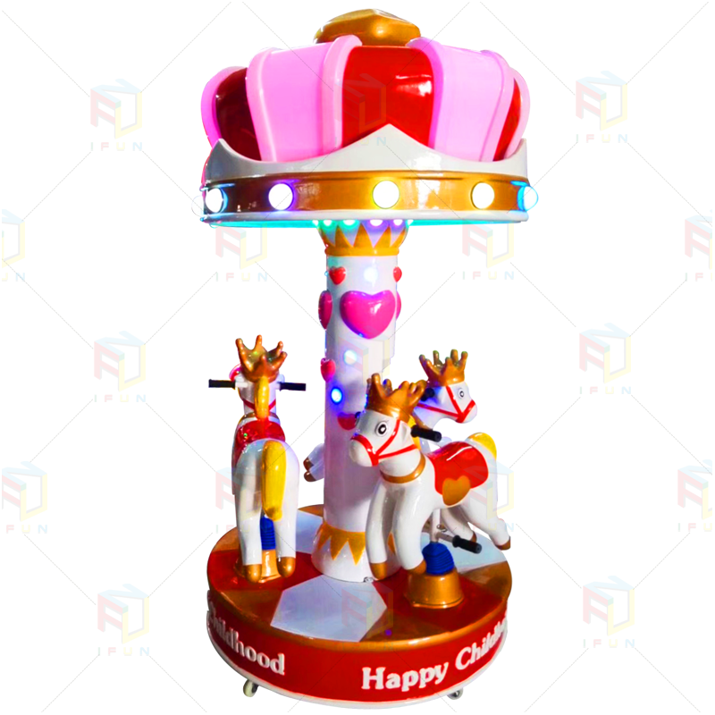 Mini Carousel, Kids Carousel, 3 Players Carousel,3 seats carousel ...